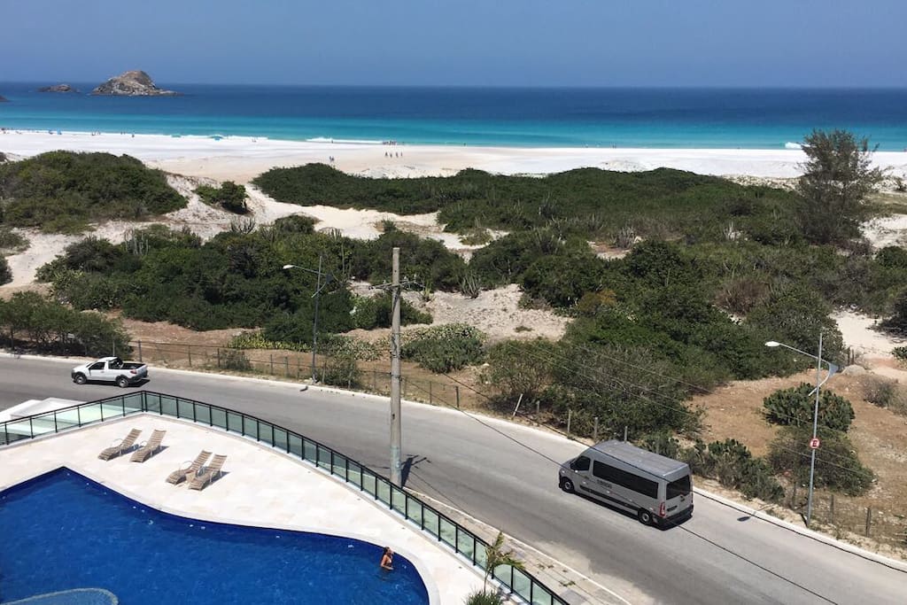Vista da piscina - Praia Grande