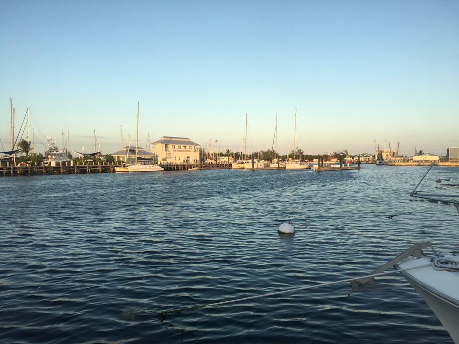 View to the right off the bow.