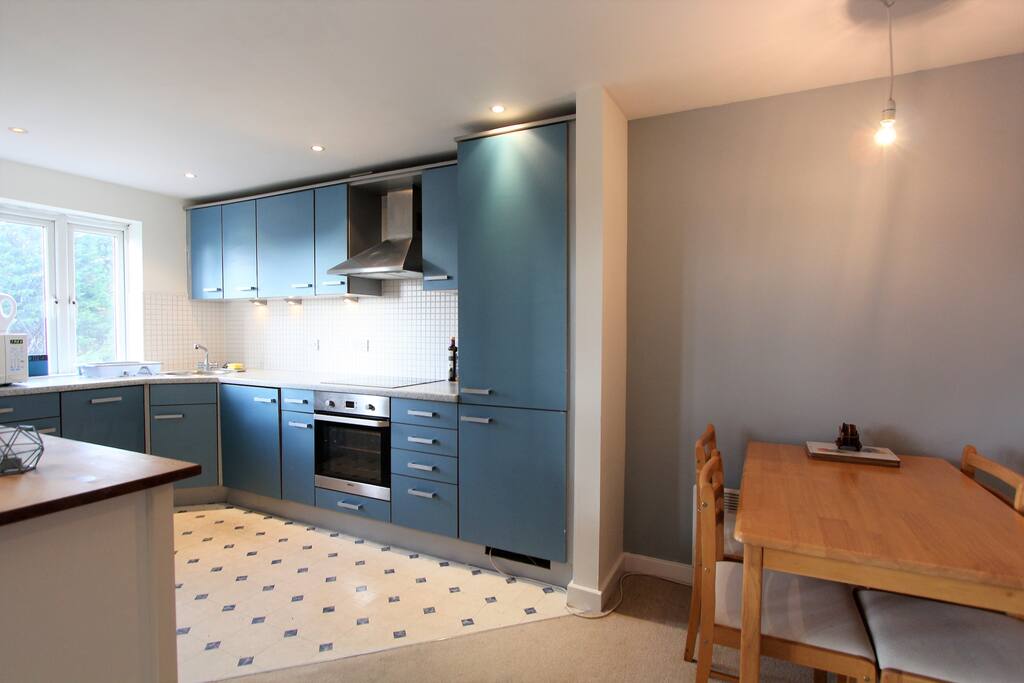 Open Plan Kitchen, Lounge and Dining Room with Balcony