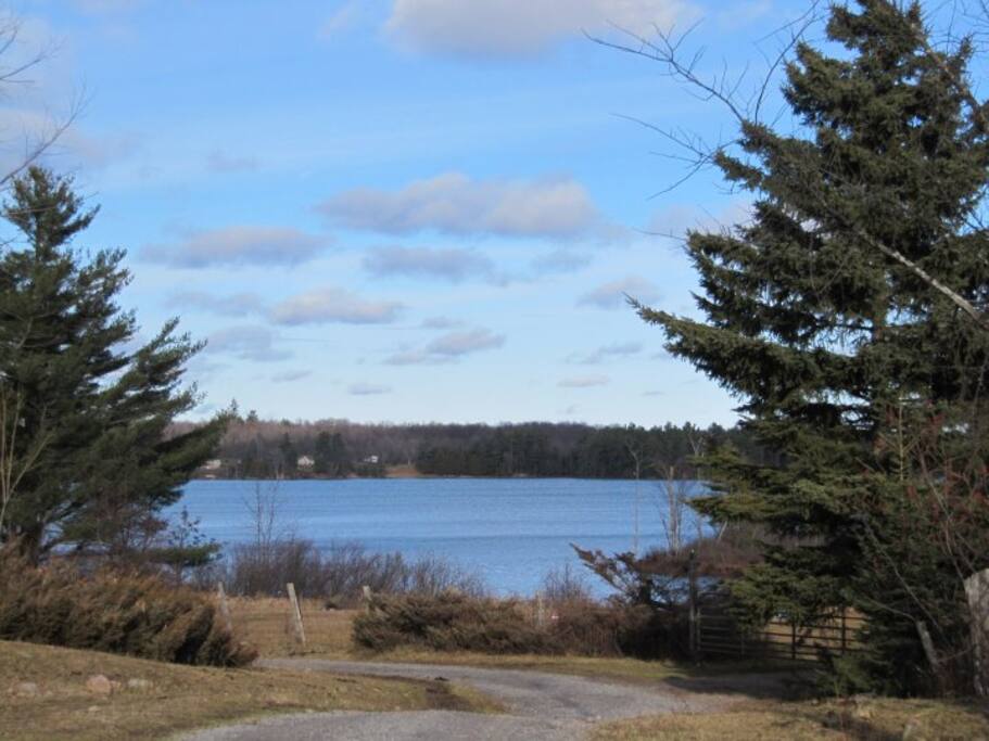 Private sandy beach.