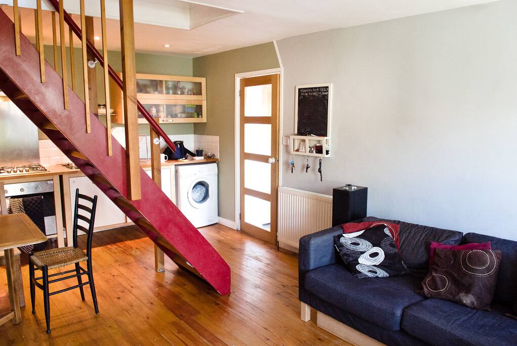 Open-plan kitchen and living room