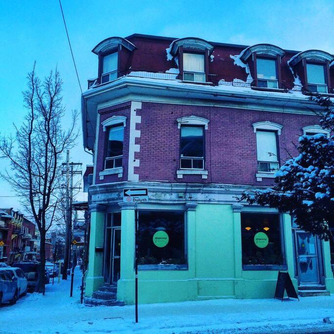 Neighborhood in Winter