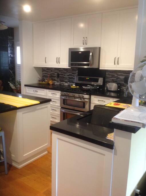 Open kitchen with island