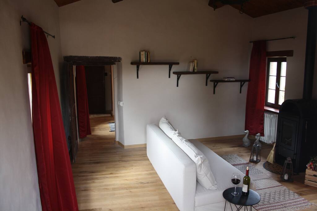 soggiorno con divano letto