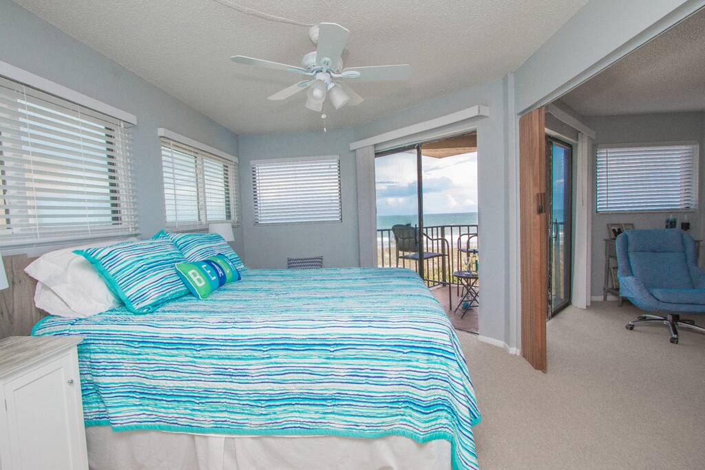 Bedroom with ocean view