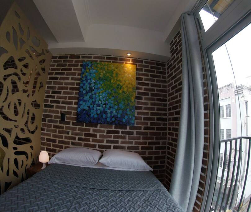 Comfortable double bed with fresh linen.