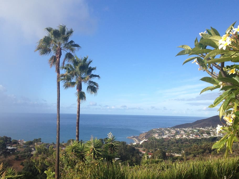 the view toward Malibu