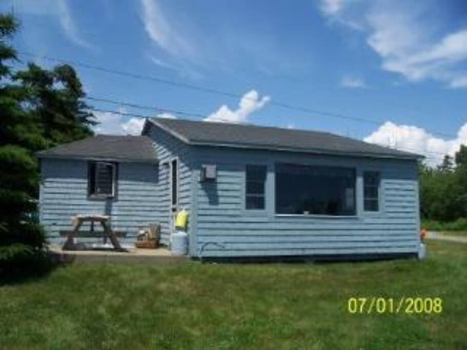 Exterior, ocean side of our cottage