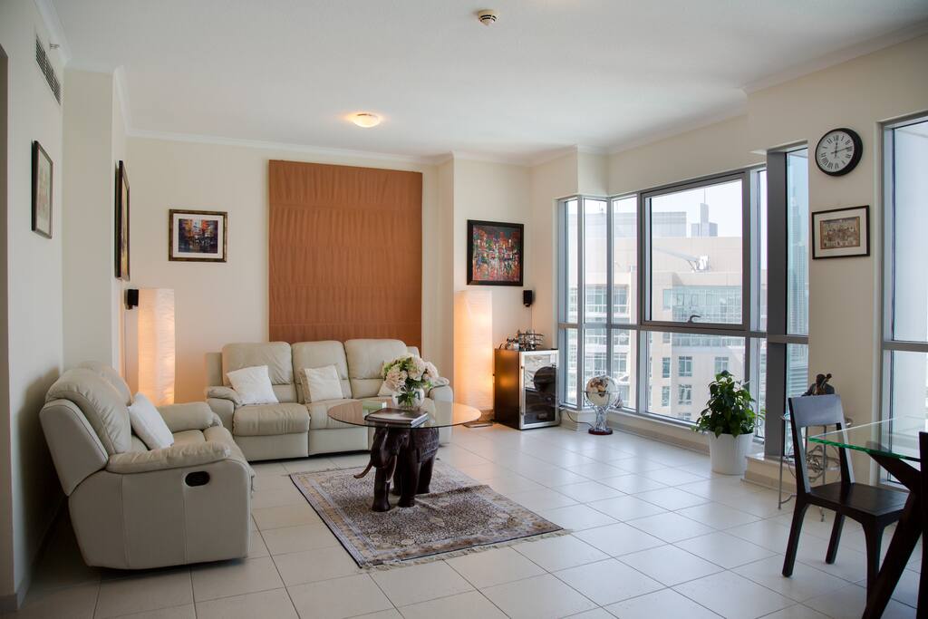 Living room full of light