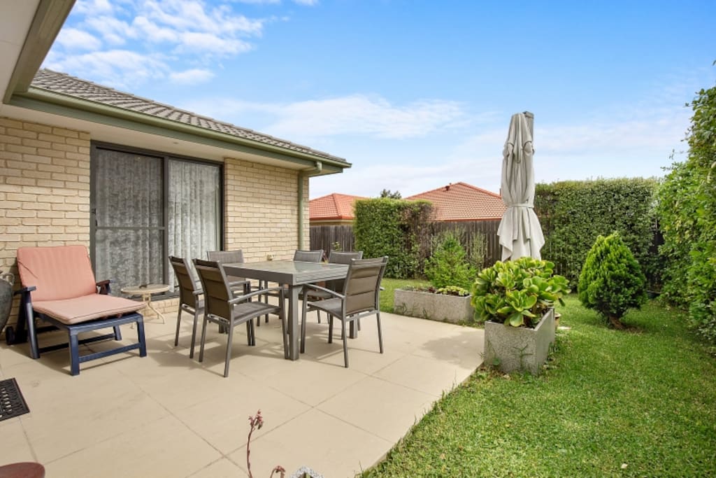 Back garden with patio