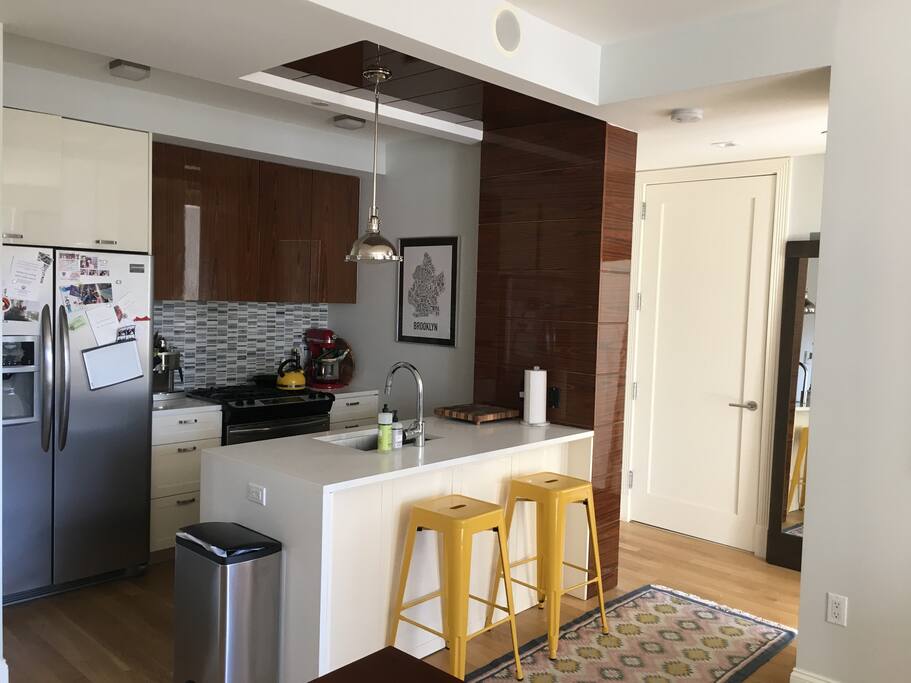 Open-plan kitchen