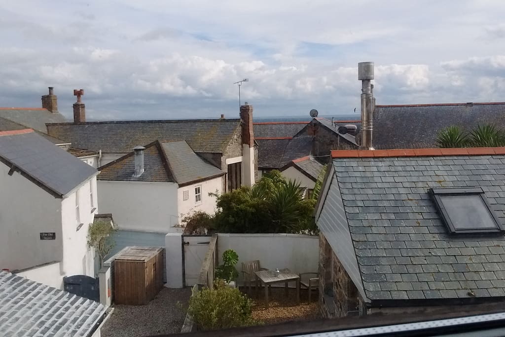 See glimpses across Mounts bay to the Lizard