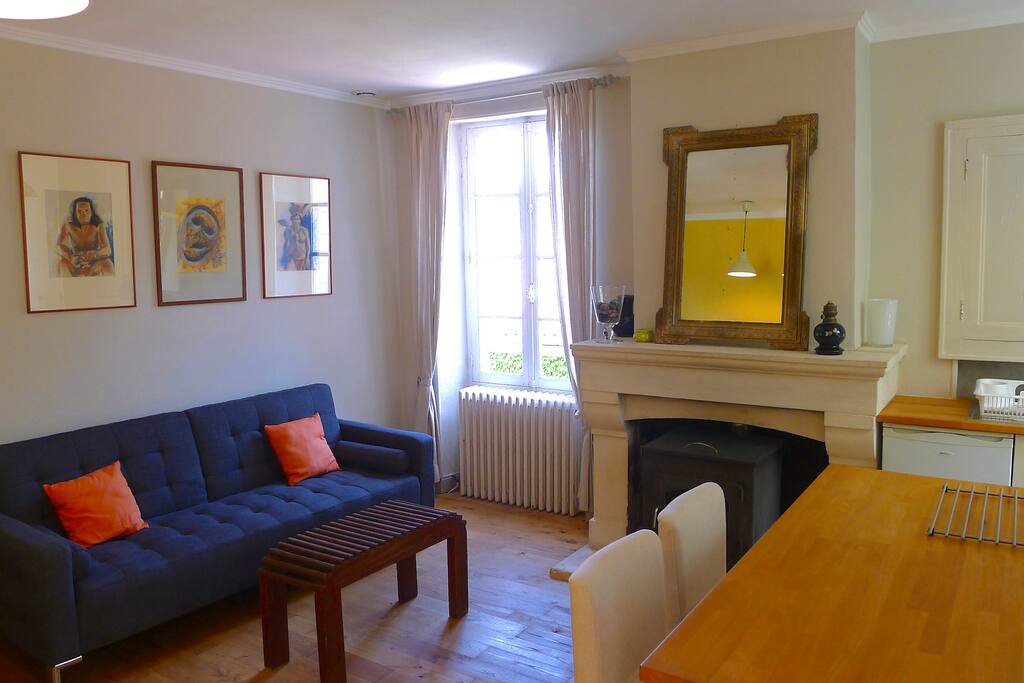 Salon cheminée