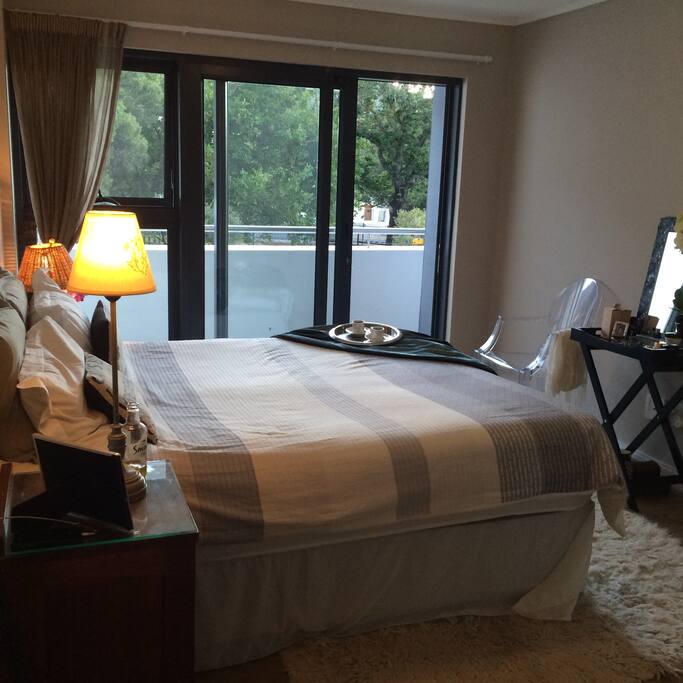 Waking up opposite a park