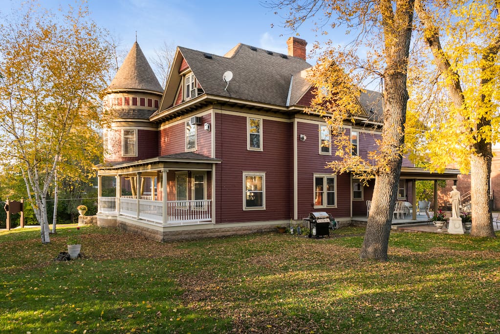 Spacious yard for hosting games, dances and parties.