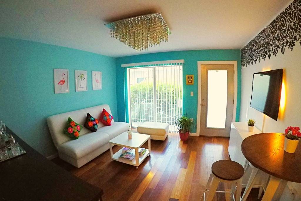 Living and Outside Garden Area