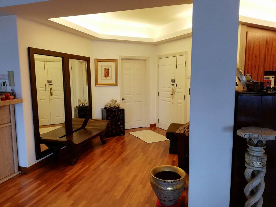 Home entrance.