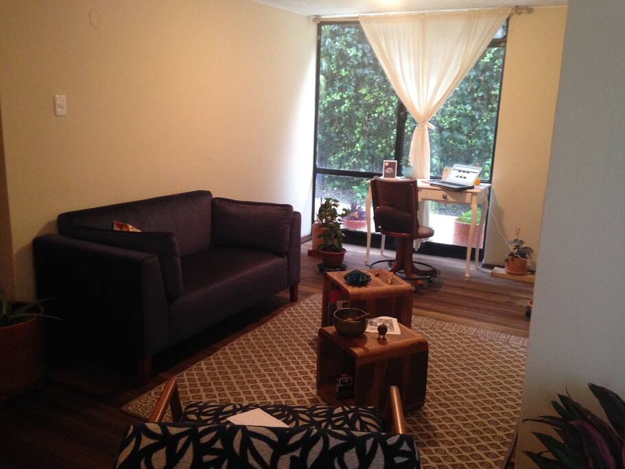 We have enough space to relax, and work. There's also access to the Internet.