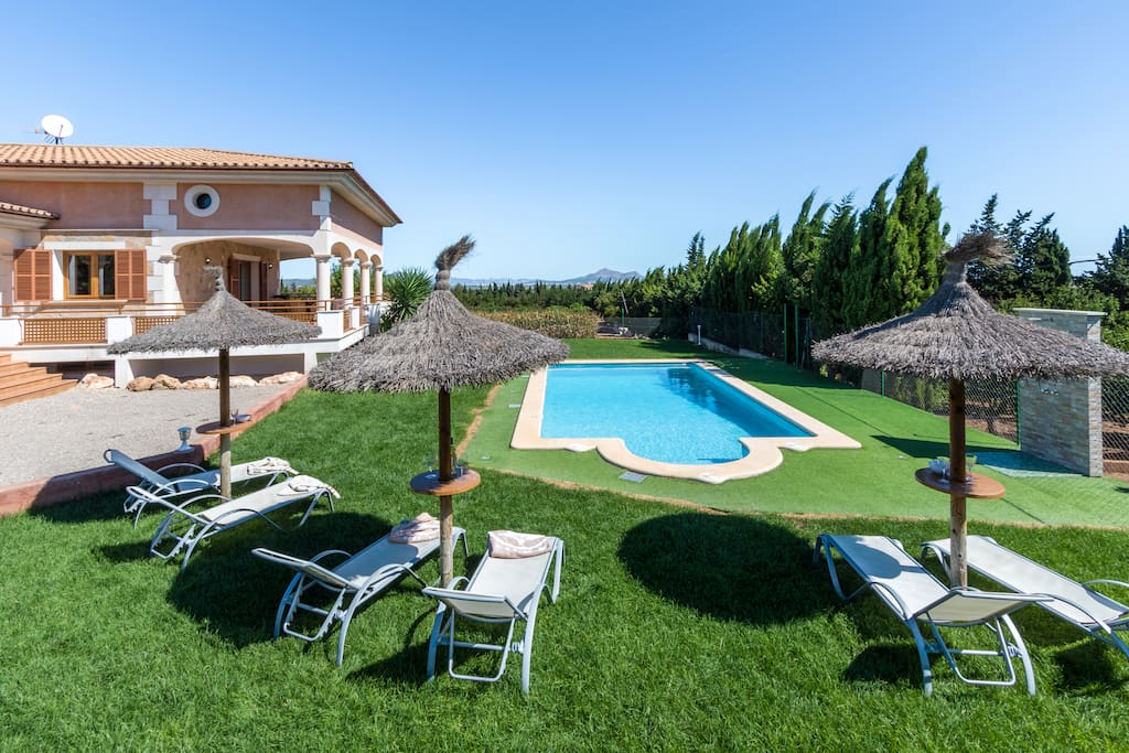 Pool and villa