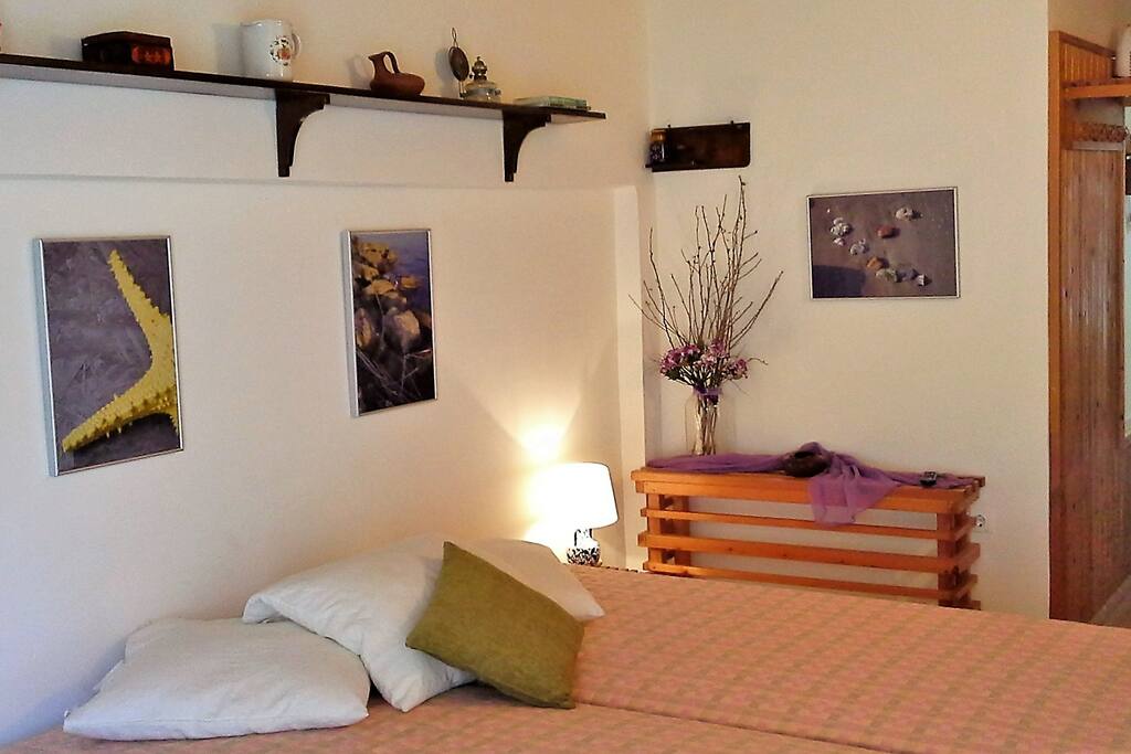 The bedroom.