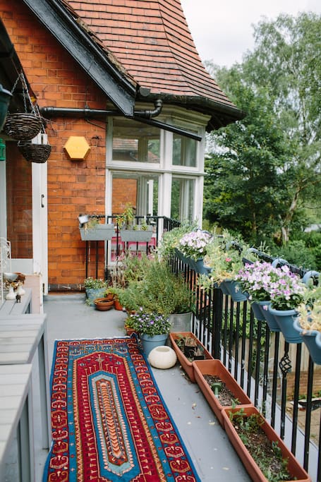 The huge balcony
