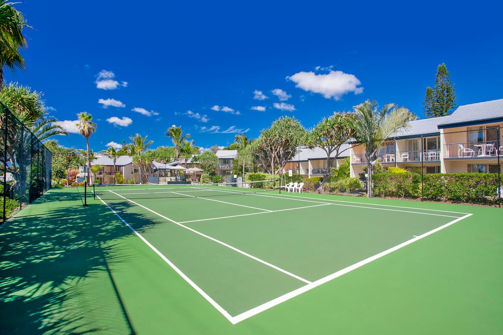Full size tennis court