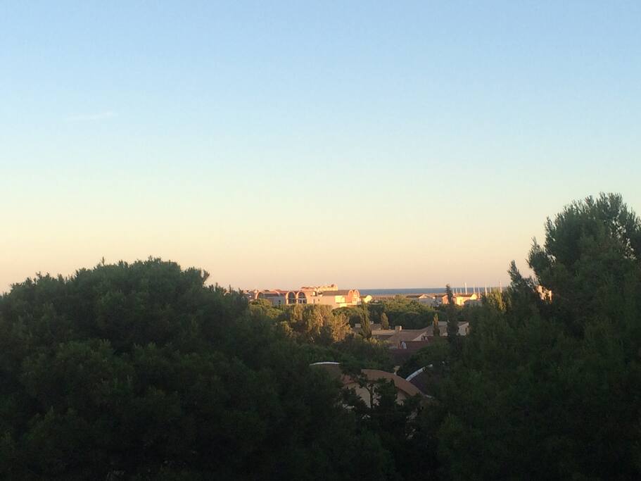 Fin de journée depuis la terrasse