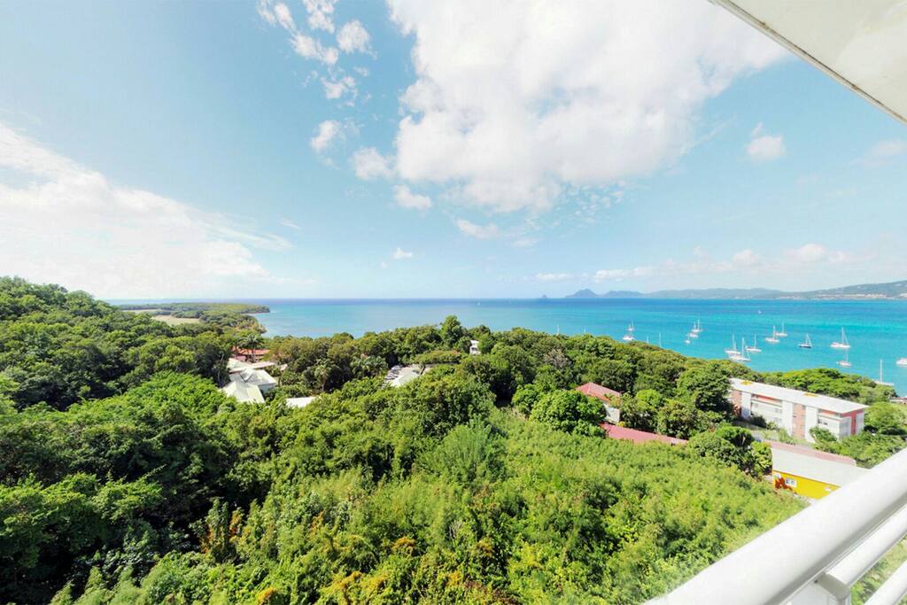 vue depuis la terrasse et chambre