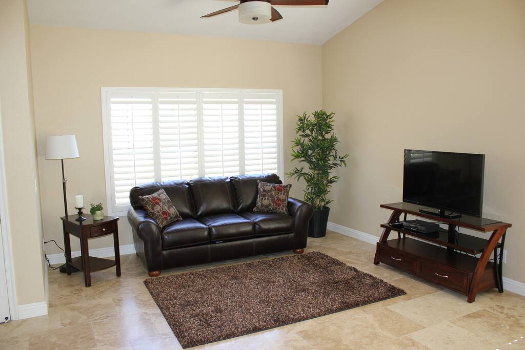 Plushly appointed living room