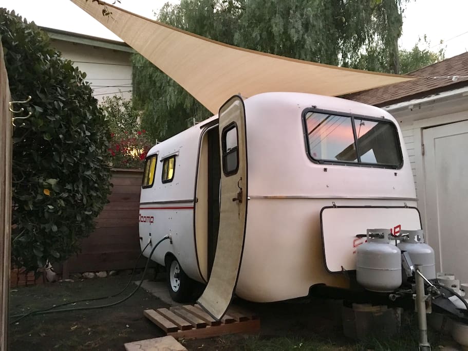 16ft Scamp Camping Trailer, completely renovated inside with all of the comforts of home.