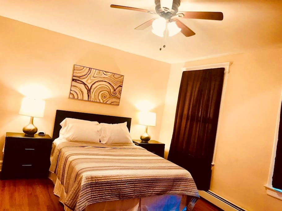 Large comfortable bedrooms with queen size beds and lots amenities. Sleep in late!