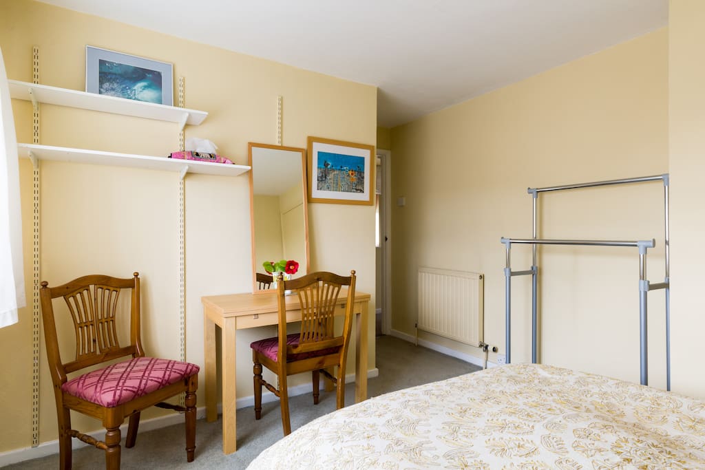 table and chairs in bed room