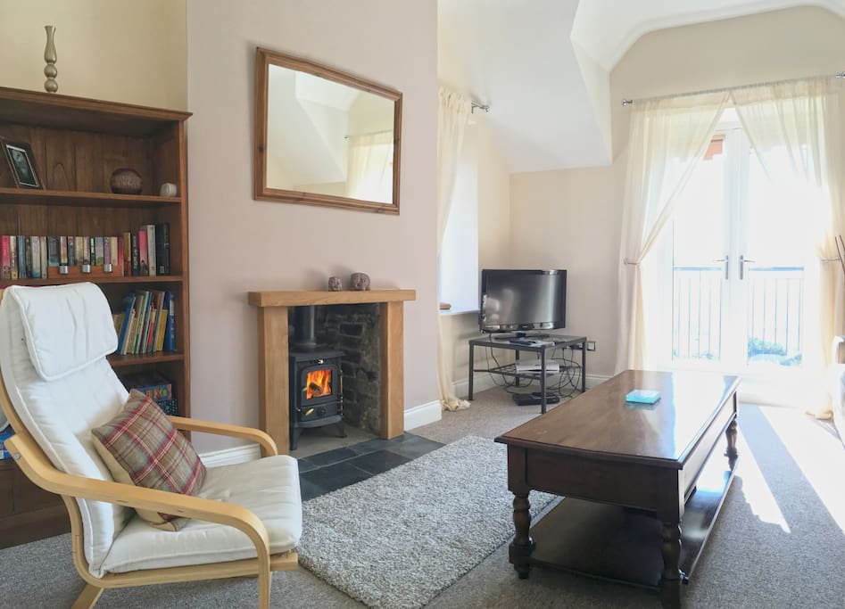 The Living Room has been recently updated with a log burner and also has two comfy sofas.