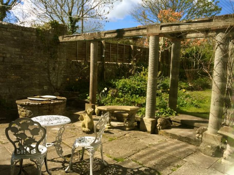 View to the Narnian Garden from The Moon Room