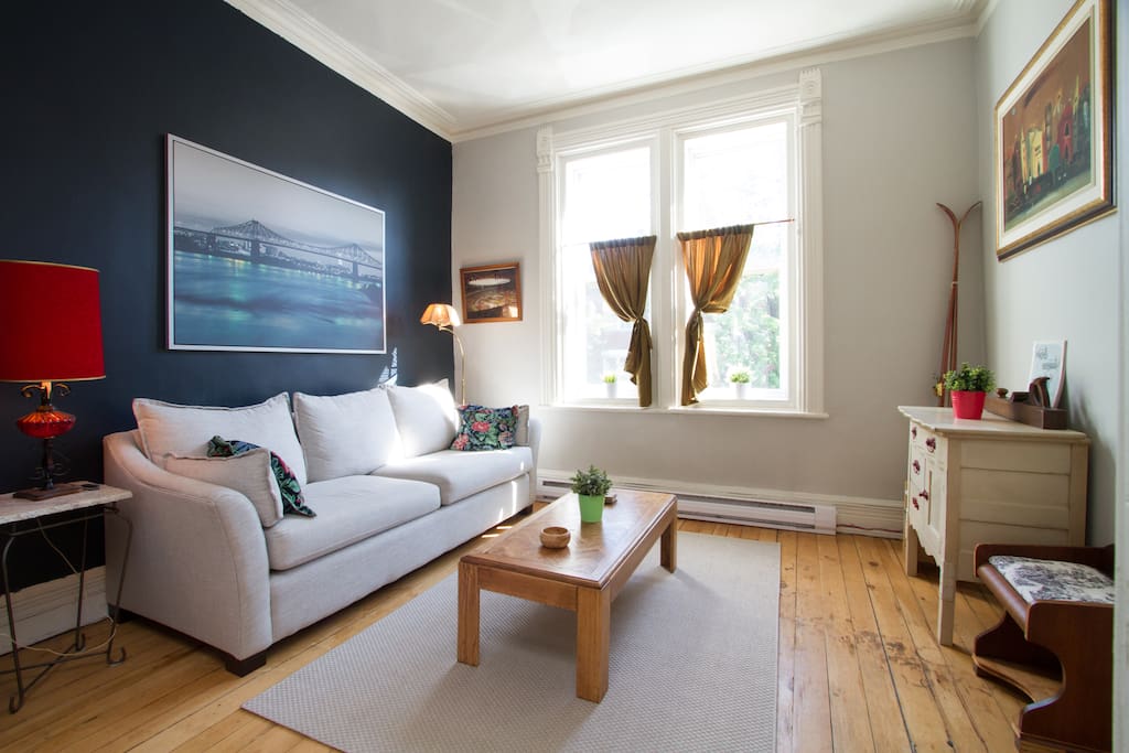 Living room with lots of natural light