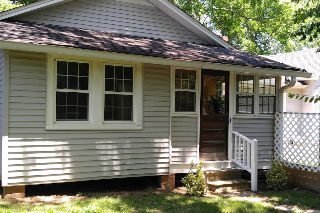 A second view of the private entrance.