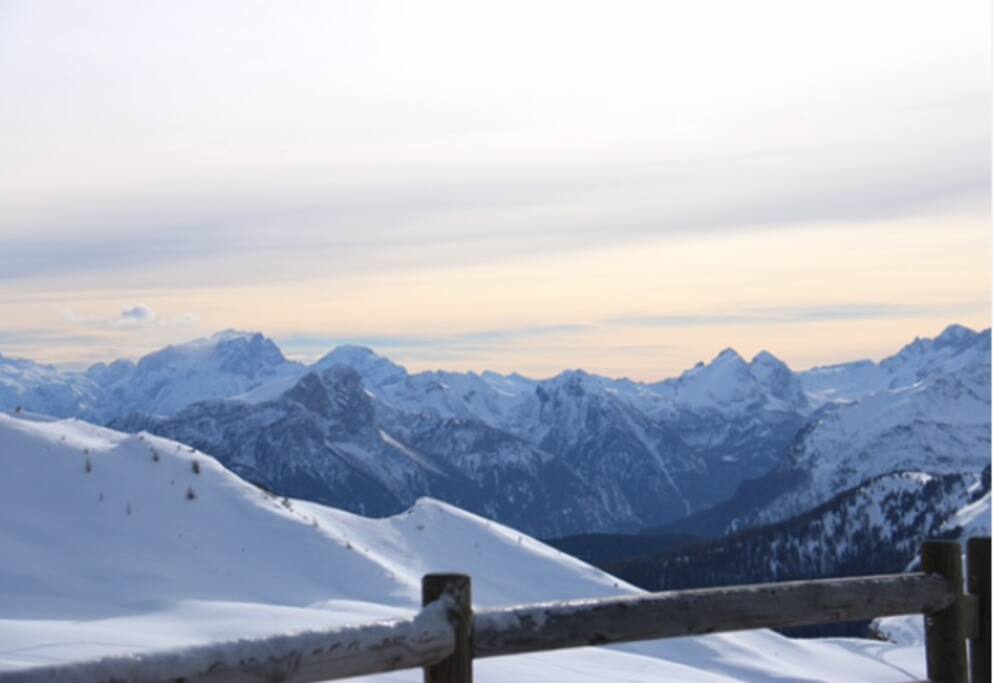vista invernale frontale