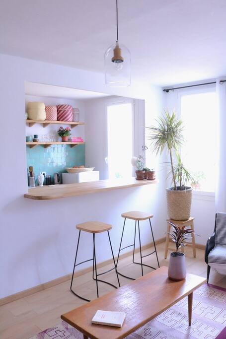 Salon et cuisine