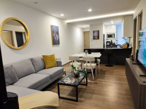 Top Airbnb: Modern apartment with a terrace near El Ángel in Cuauhtémoc