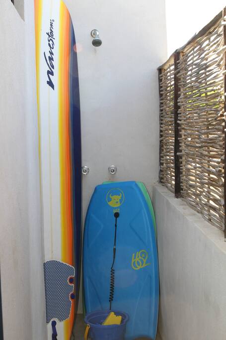 Outdoor shower and beach toys