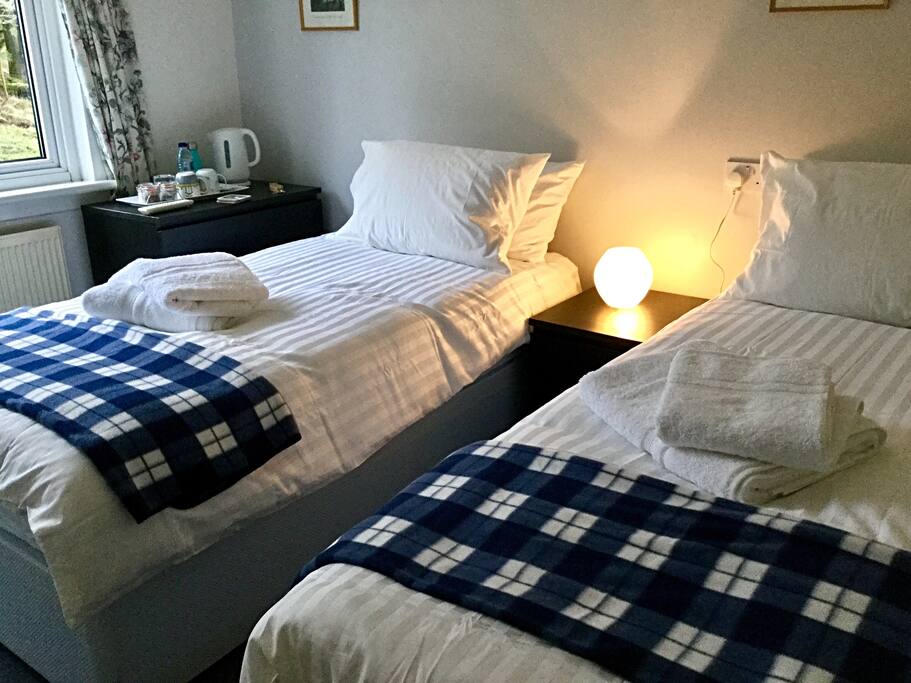 Room 2: two single beds with ensuite shower room