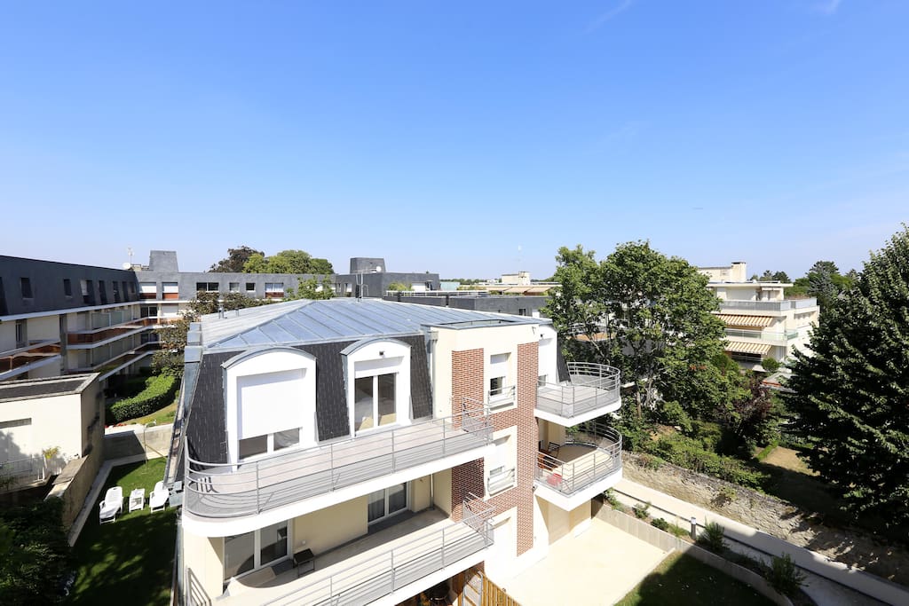 Vue dégagée sur Chantilly