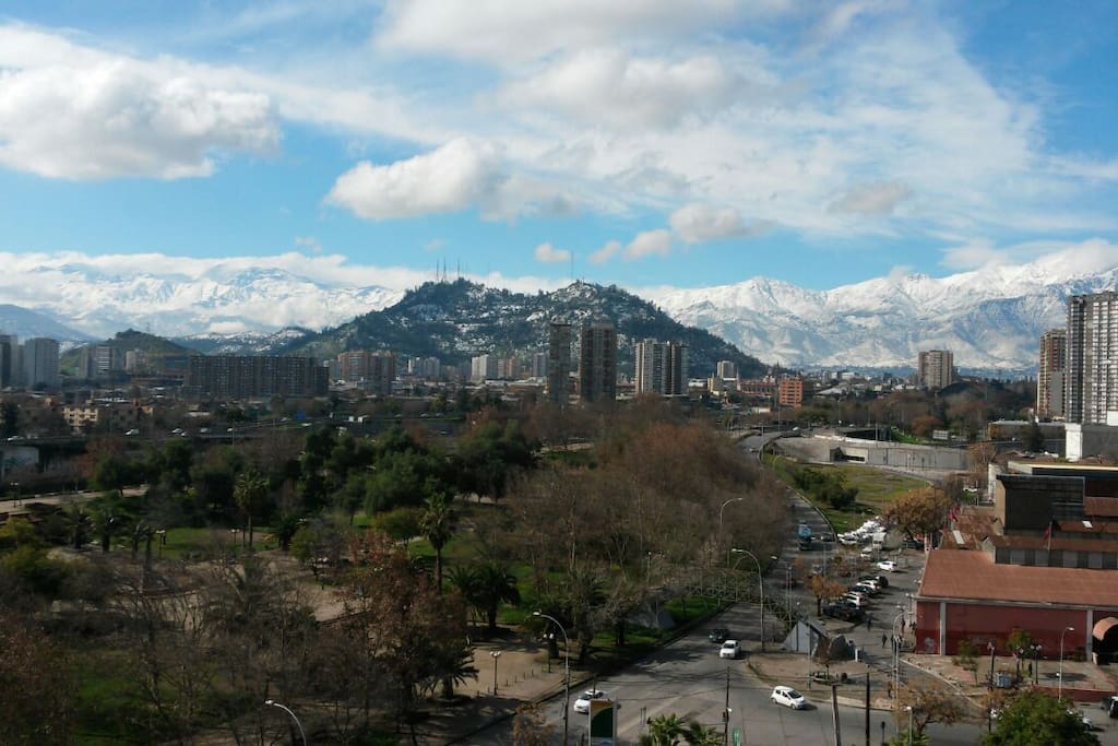 Santiago nevado