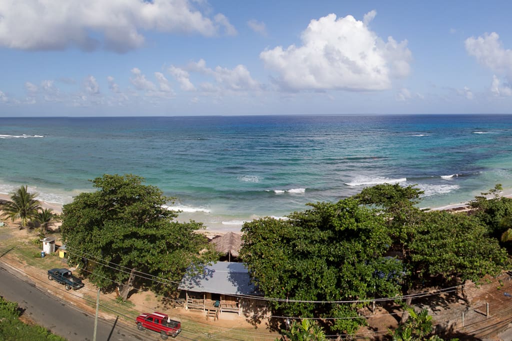 Panoramic ocean view from patio