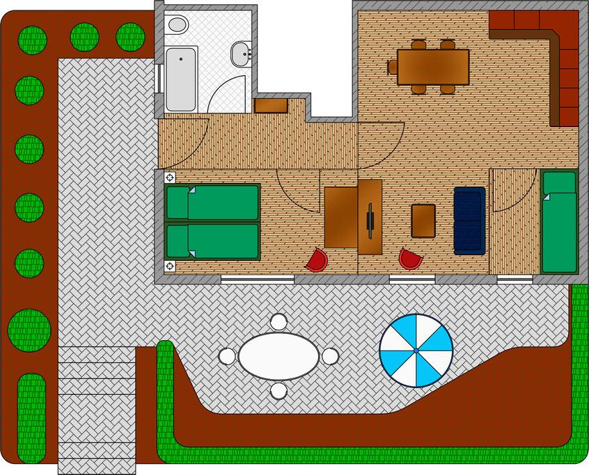 Plan der Wohnung