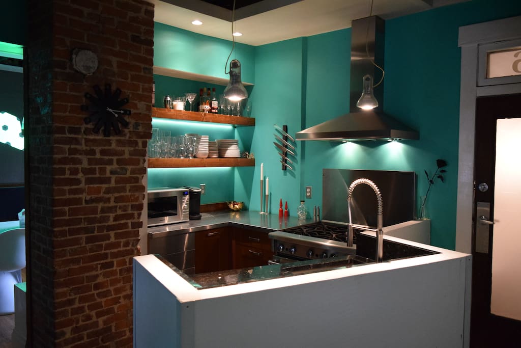 fully supplied kitchen