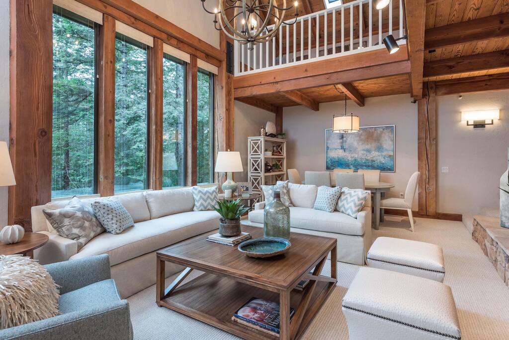 Living Room with Wide Windows