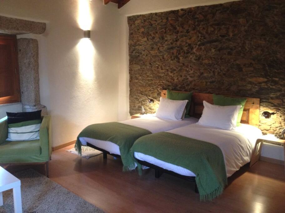 Quarto com lareira