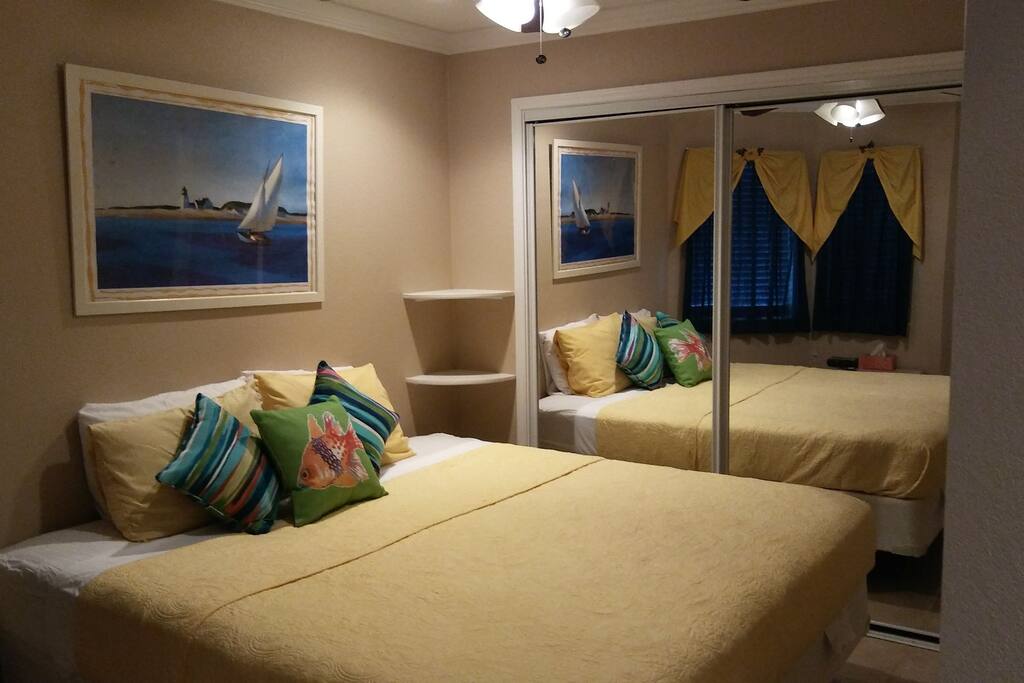 As you come in front door the first thing you will notice to your left, is master bedroom with a closet behind mirrored doors