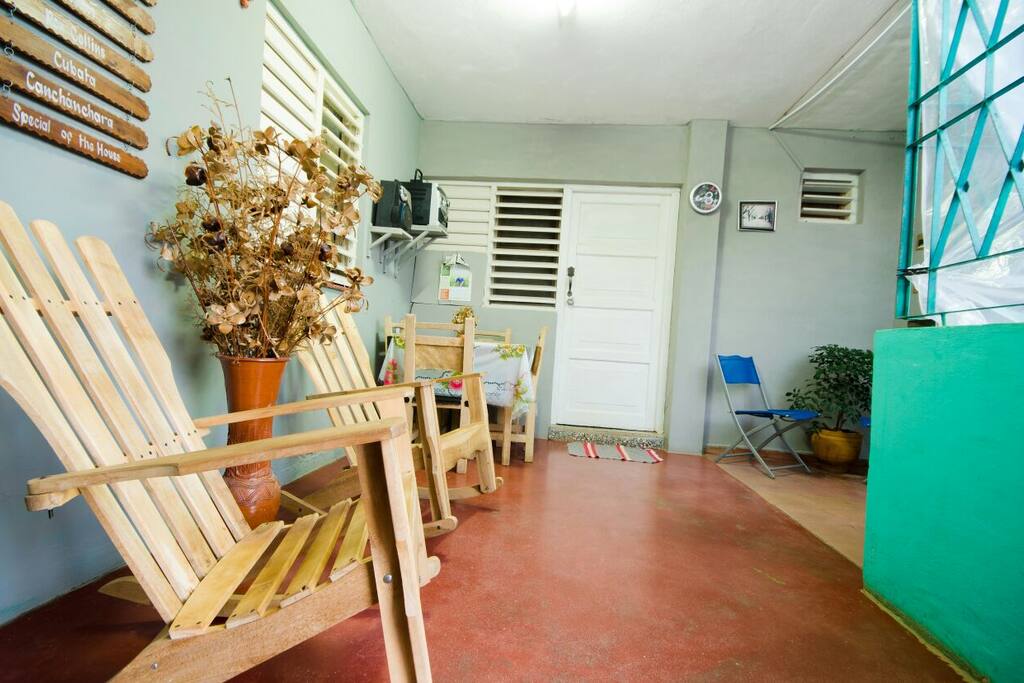 Terraza para el disfrute de los huéspedes